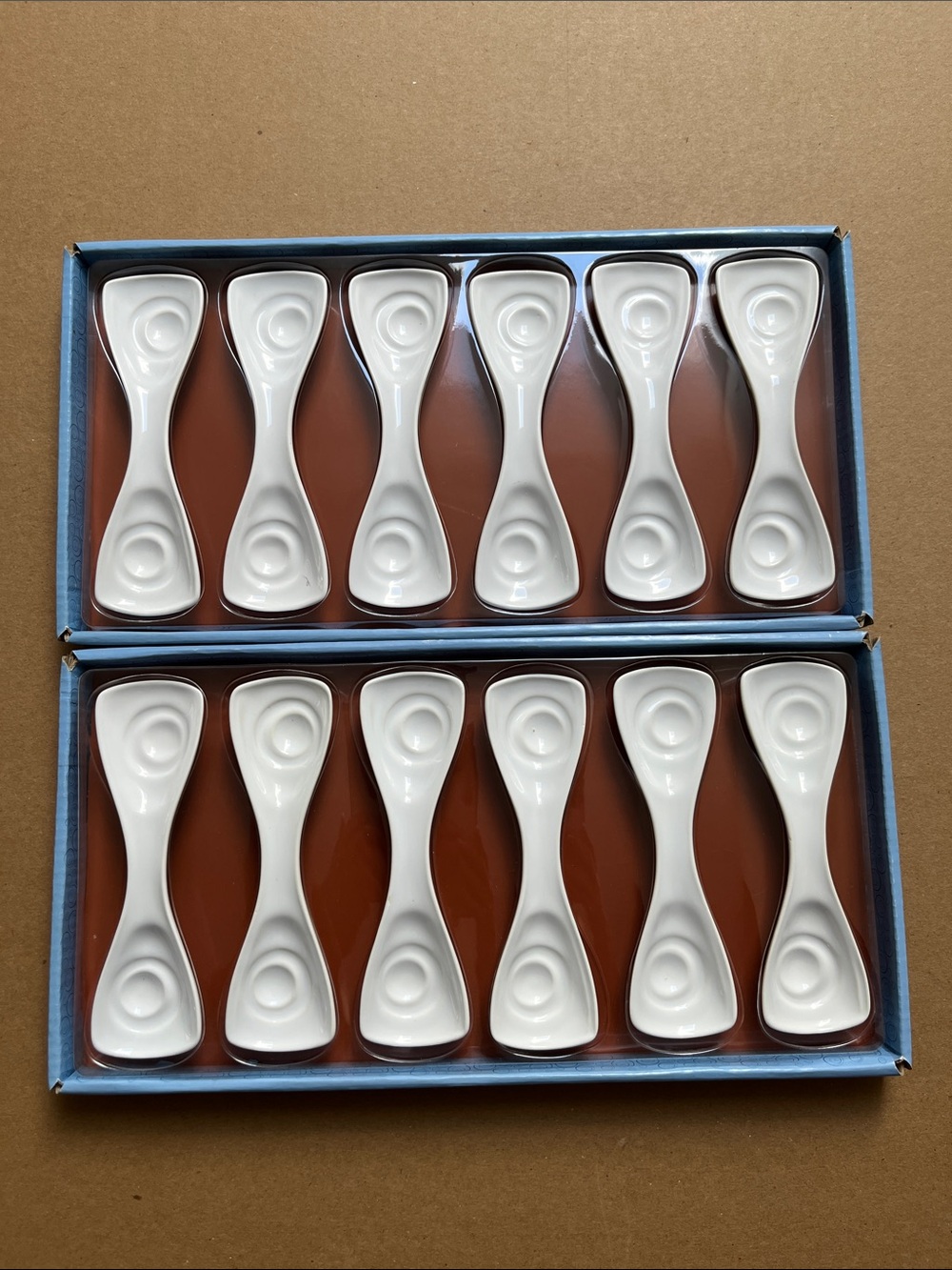 12 Trudeau Ceramic Double-ended Spoons